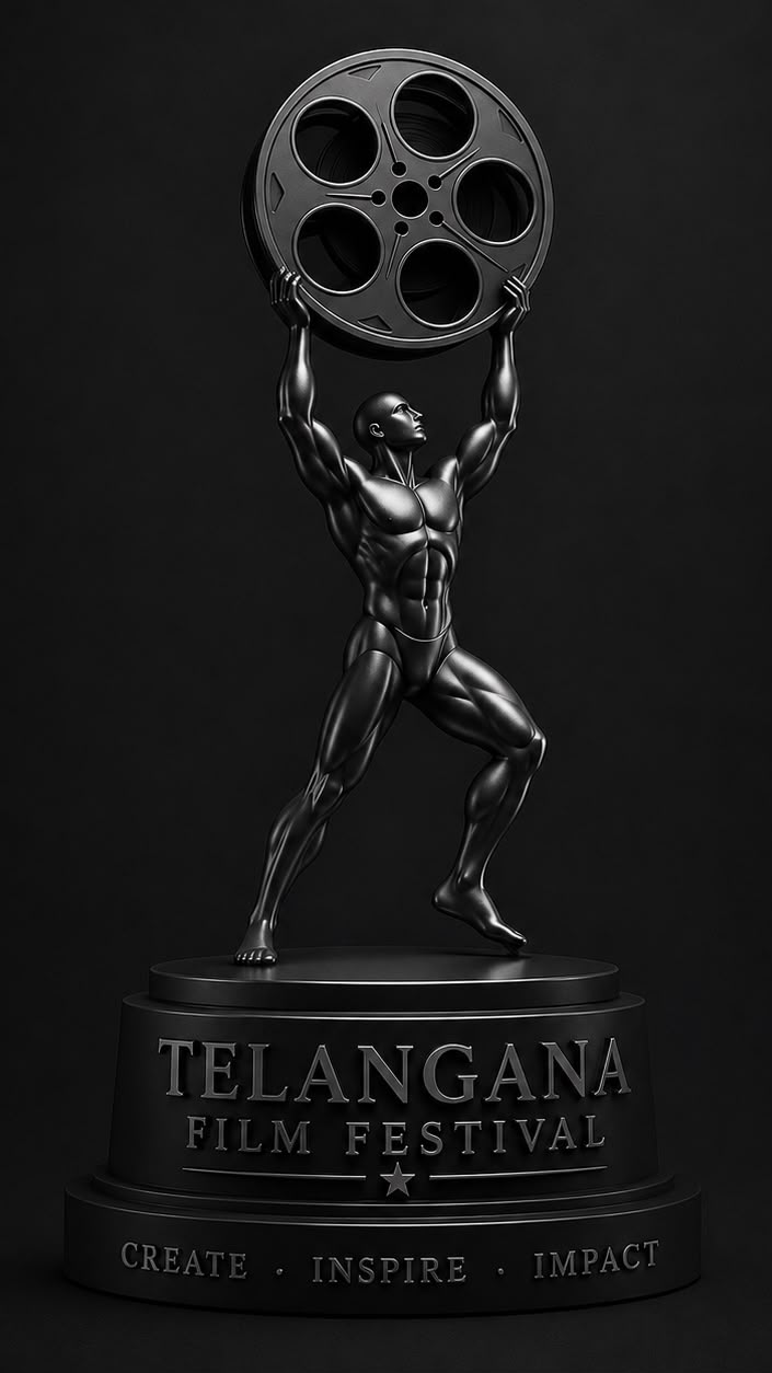Telangana Film Festival award trophy
